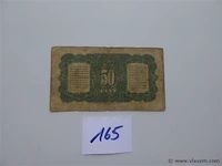 Geldbriefje nederlands-indië 1943 - afbeelding 2 van  2