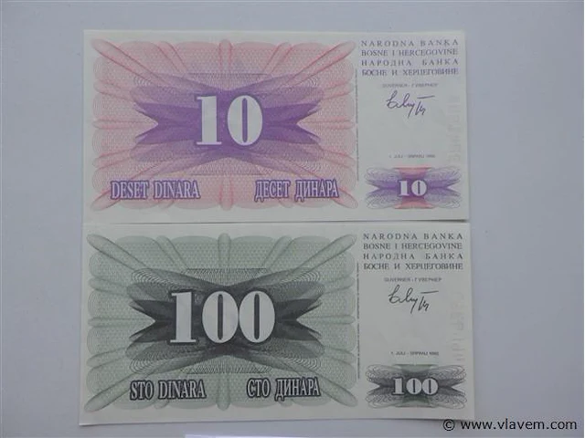 Geldbriefjes bosnië-herzegovina - afbeelding 2 van  4