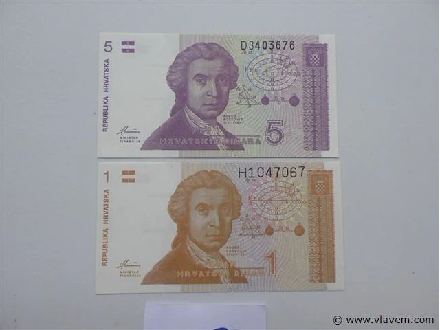 Geldbriefjes kroatië - afbeelding 2 van  4
