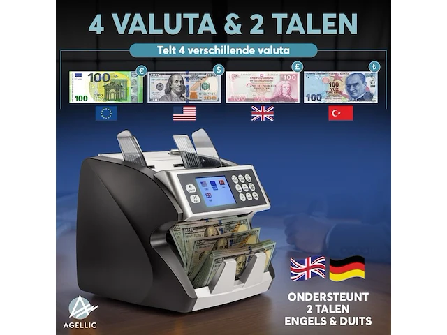Geldtelmachine met meerdere optelfuncties en 2 talen agellic 770r - afbeelding 5 van  15
