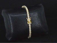 Gele enkelband/choker briljant - afbeelding 4 van  4
