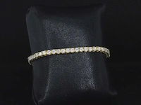 Gele tennisarmband briljant - afbeelding 2 van  4