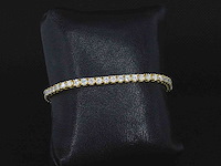Gele tennisarmband briljanten - afbeelding 2 van  4