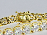 Gele tennisarmband briljanten - afbeelding 6 van  6