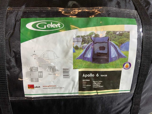 Gelert apollo 6 kampeertent - afbeelding 2 van  2
