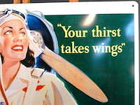 Gelithografeerde tinnen coca cola reclame - afbeelding 3 van  6