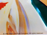 Gelithografeerde tinnen coca cola reclame - afbeelding 4 van  6