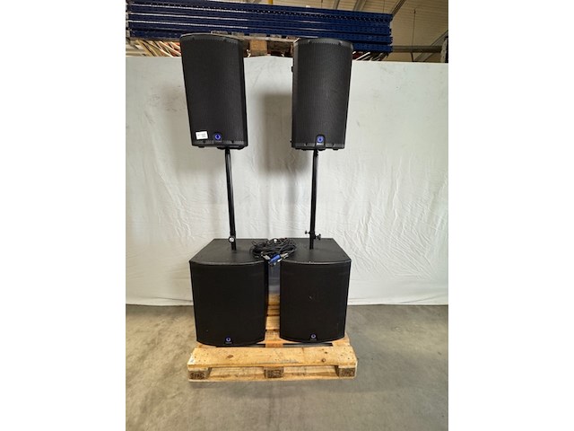 Geluidset turbosound, iq12 en iq18b, zwart - afbeelding 1 van  8