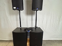 Geluidset turbosound, iq12 en iq18b, zwart - afbeelding 1 van  8