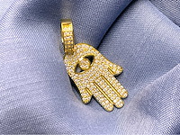 Gelukshanger volledig gezet briljanten - afbeelding 1 van  5