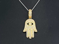 Gelukshanger volledig gezet briljanten - afbeelding 2 van  5