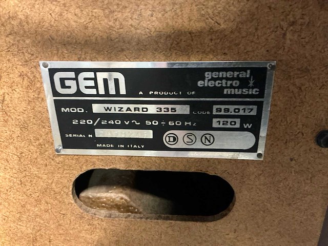 Gem wizard 335 orgel - afbeelding 7 van  7