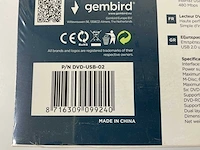Gembird (dvd-usb-02), external dvd player (new) (13x) - afbeelding 7 van  10