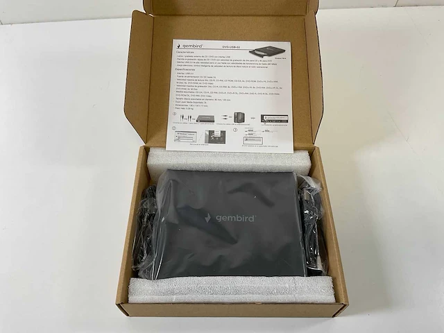 Gembird (dvd-usb-02), external dvd player (new) (13x) - afbeelding 8 van  10