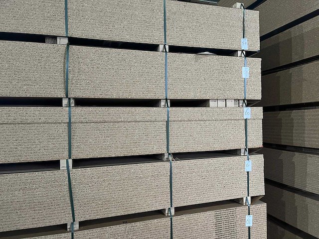 Gemelamineerd - spaanplaat 1650 mm x 2100 mm x 16 mm kalk wit (24x) - afbeelding 1 van  1