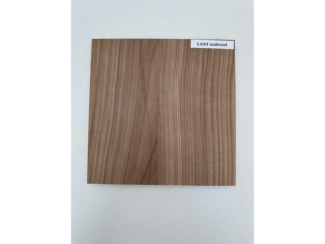Gemelamineerd - spaanplaat 1940 mm x 2070 mm x 16 mm licht walnoot (25x) - afbeelding 2 van  2