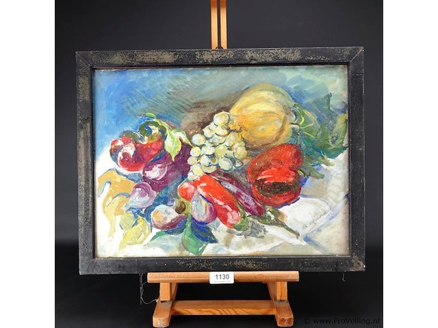 Gemengde techniek gesigneerd - afbeelding 1 van  5