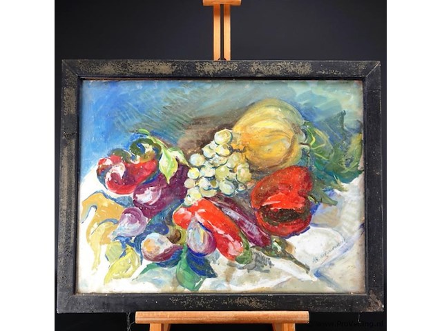 Gemengde techniek gesigneerd - afbeelding 2 van  5