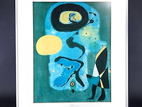 Gemengde techniek in passe-partout en in wissellijst - afbeelding 1 van  5