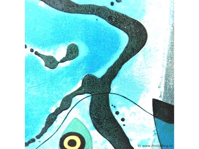 Gemengde techniek in passe-partout en in wissellijst - afbeelding 4 van  5