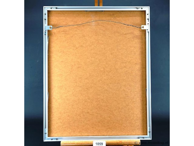 Gemengde techniek in passe-partout en in wissellijst - afbeelding 5 van  5