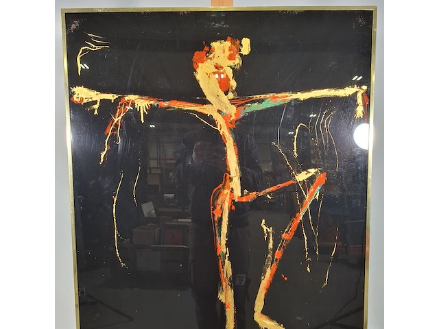 Gemengde techniek, maya wildevuur, gekruisigd - afbeelding 4 van  10