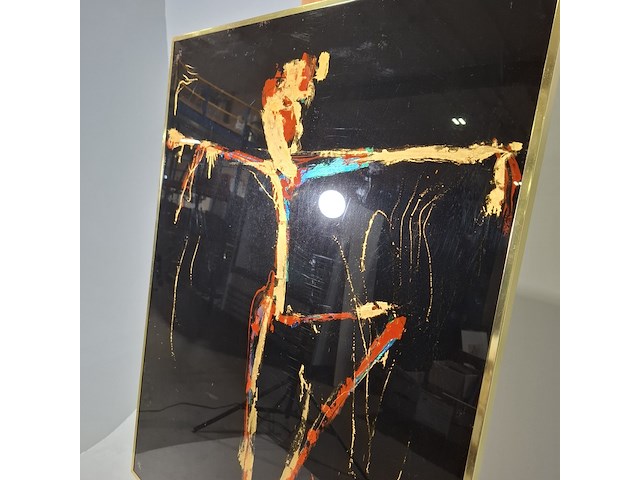 Gemengde techniek, maya wildevuur, gekruisigd - afbeelding 6 van  10