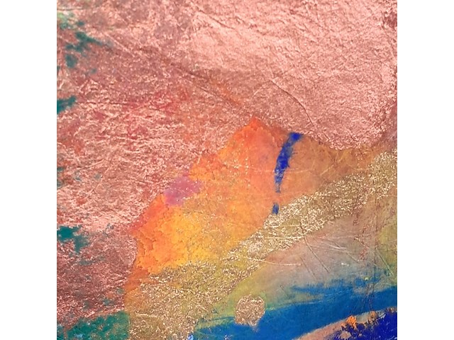 Gemengde techniek, maya wildevuur, 't heelal - afbeelding 3 van  7