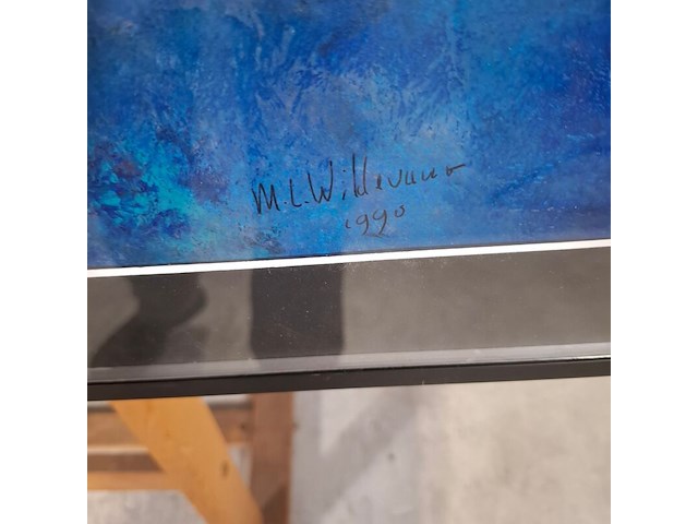 Gemengde techniek, maya wildevuur, vis, 1998 - afbeelding 4 van  8