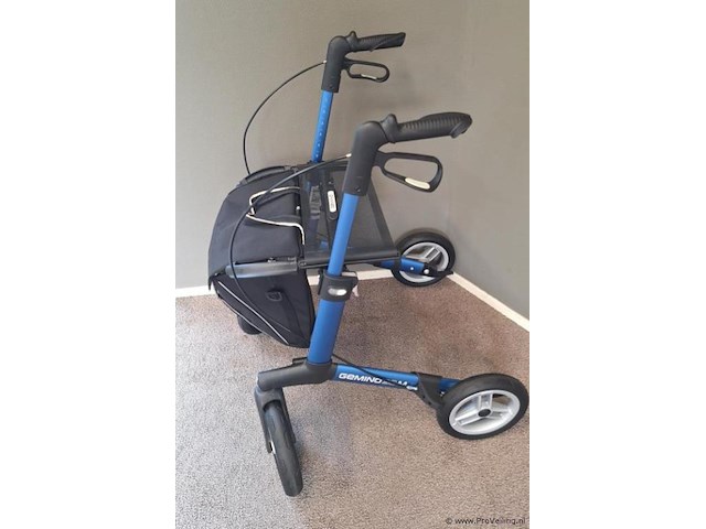 Gemino rollator | model 30m comfort | kleur blauw | maat m - afbeelding 2 van  10