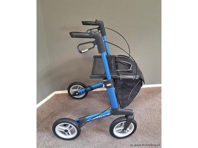 Gemino rollator | model 30m comfort | kleur blauw | maat m - afbeelding 4 van  10