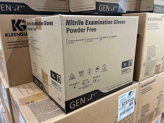 Gen-x nitril handschoenen poedervrij blauw (1000x) - afbeelding 6 van  6