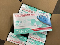 Gen-x nitril handschoenen poedervrij blauw (2000x) - afbeelding 3 van  6