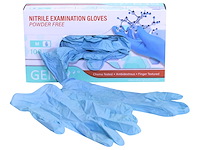 Gen-x nitril handschoenen poedervrij blauw (2000x) - afbeelding 1 van  6