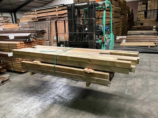 Genen geïmpregneerd tuinpaal diverse maten (34x) - afbeelding 1 van  9