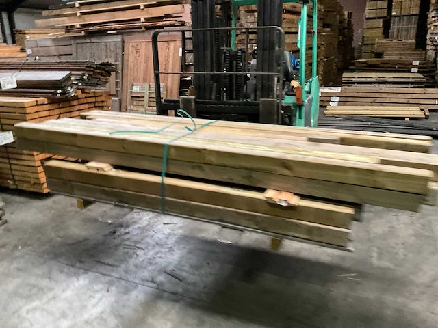 Genen geïmpregneerd tuinpaal diverse maten (34x) - afbeelding 2 van  9