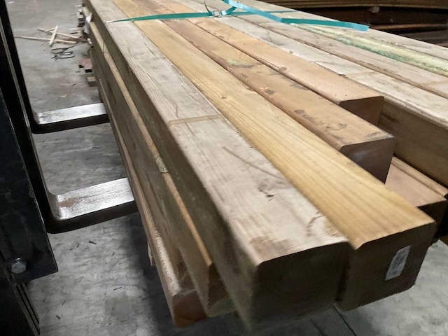 Genen geïmpregneerd tuinpaal diverse maten (34x) - afbeelding 7 van  9