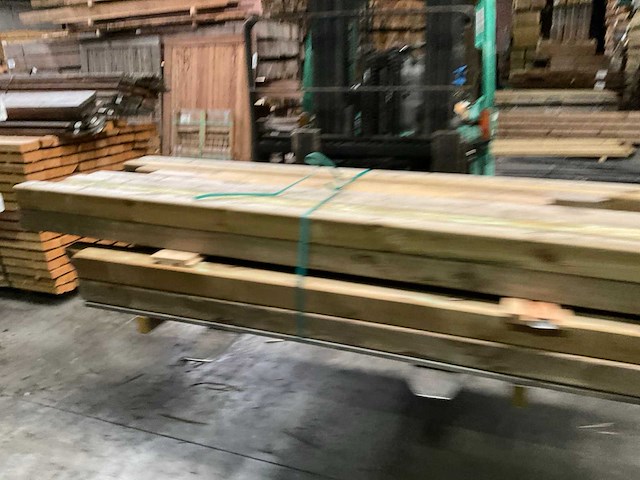 Genen geïmpregneerd tuinpaal diverse maten (34x) - afbeelding 3 van  9