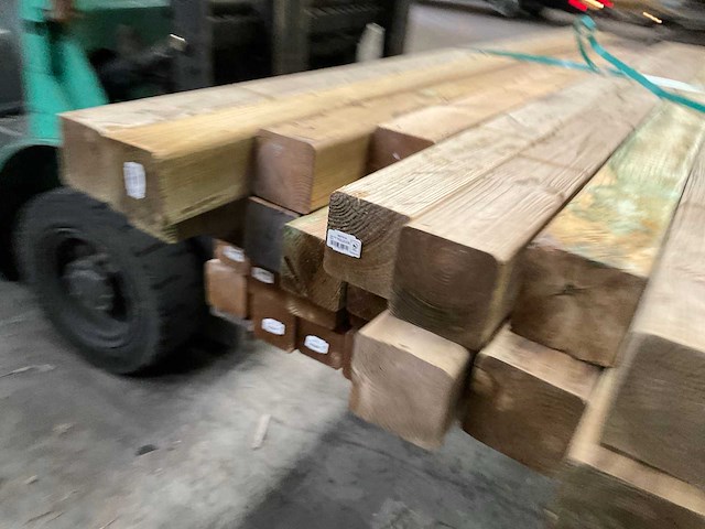 Genen geïmpregneerd tuinpaal diverse maten (34x) - afbeelding 5 van  9