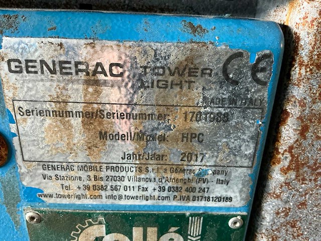 Generac tower light hpc stationaire lichtmast - afbeelding 5 van  14