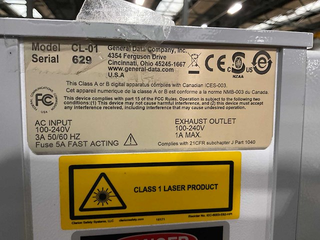 General data cl-01 laser cassette marker - afbeelding 5 van  6