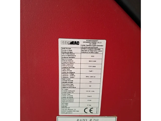 Generator genmac, gr3000in - afbeelding 4 van  7