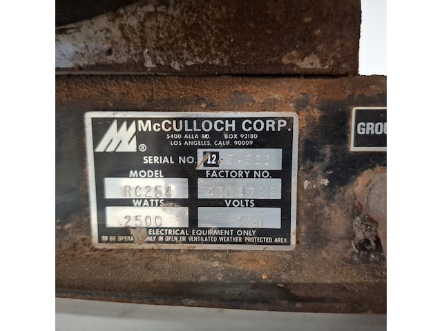 Generator , mcculloch met briggs&straton motor, rc254 - afbeelding 5 van  9