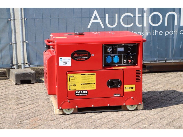 Generator power generator pg6500ds diesel 6.5kw nieuw - afbeelding 1 van  1