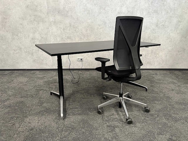 Genese holmris/ girsberger - elektrisch zit-sta design werkplek 180x80 - afbeelding 2 van  4