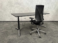 Genese holmris/ girsberger - elektrisch zit-sta design werkplek 180x80 - afbeelding 2 van  4