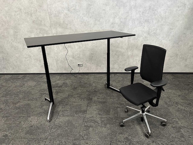 Genese holmris/ girsberger - elektrisch zit-sta design werkplek 180x80 - afbeelding 1 van  19