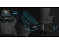 Genesis nitro 660 gaming stoel zwart/grijs - afbeelding 3 van  4