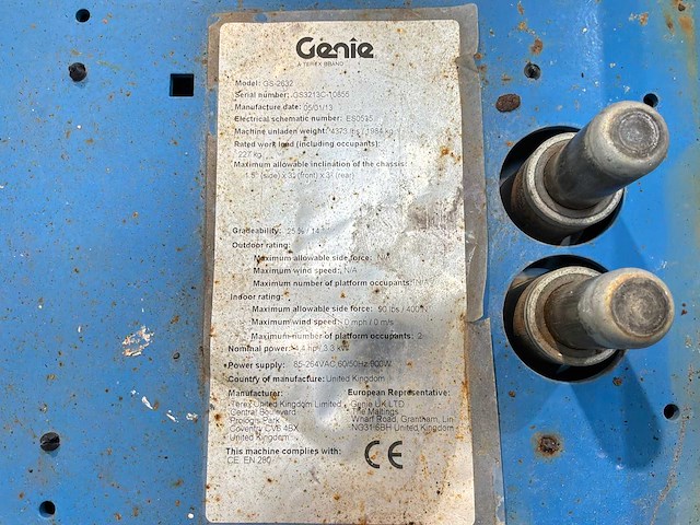 Genie - 2013 - gs2632 - hoogwerker - afbeelding 14 van  15