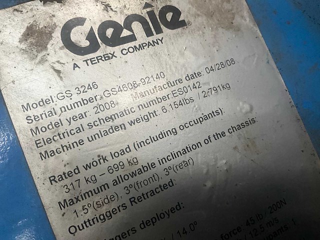 Genie - gs-3246 - hoogwerker schaarhoogwerker - afbeelding 4 van  25